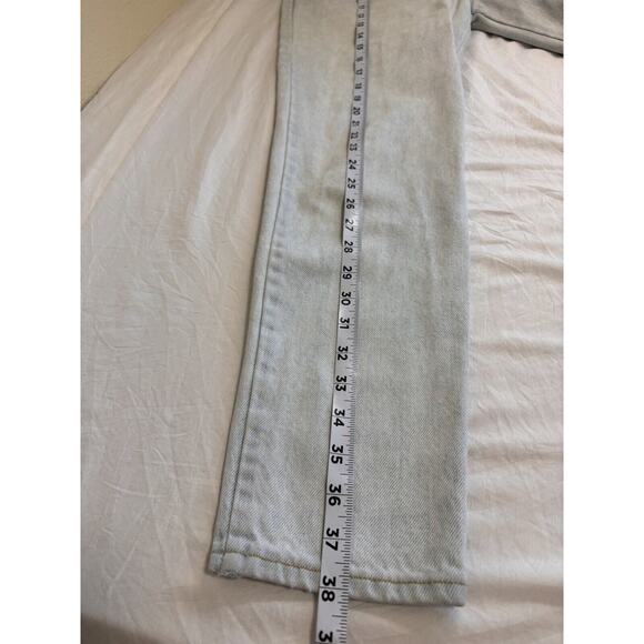 VTG Bongo Mom Jeans Sz 7 Button Fly Hi Rise USA 80’s 90s Light Wash Rock Grunge - Picture 7 of 7